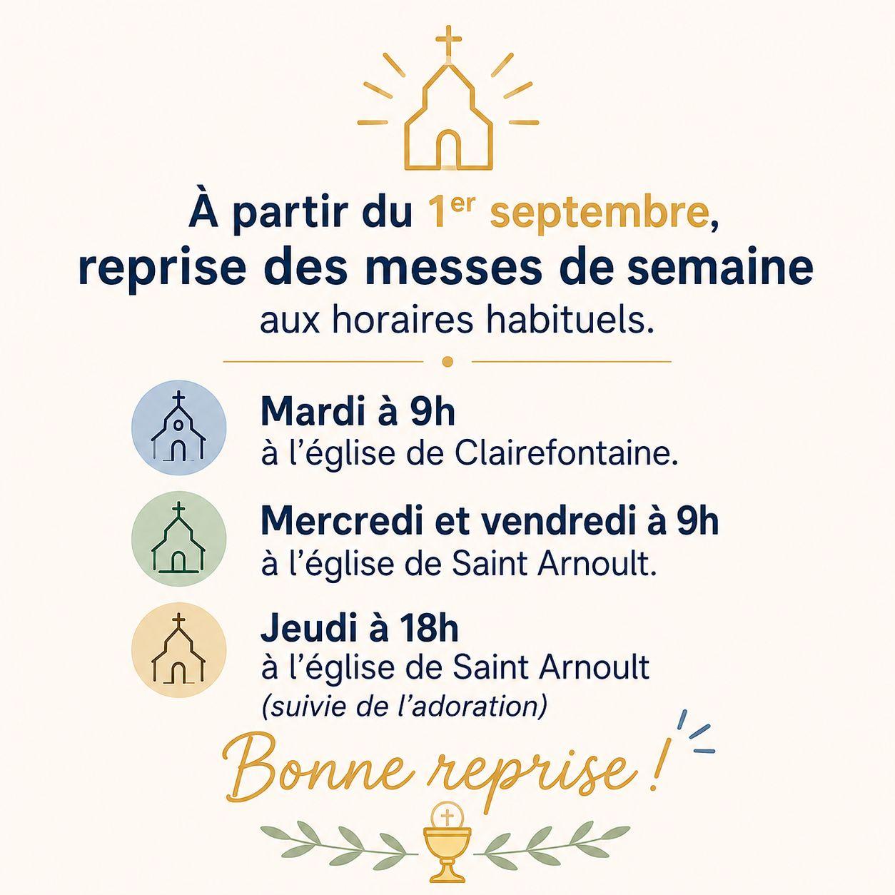 Messes a partir du 1 septembre